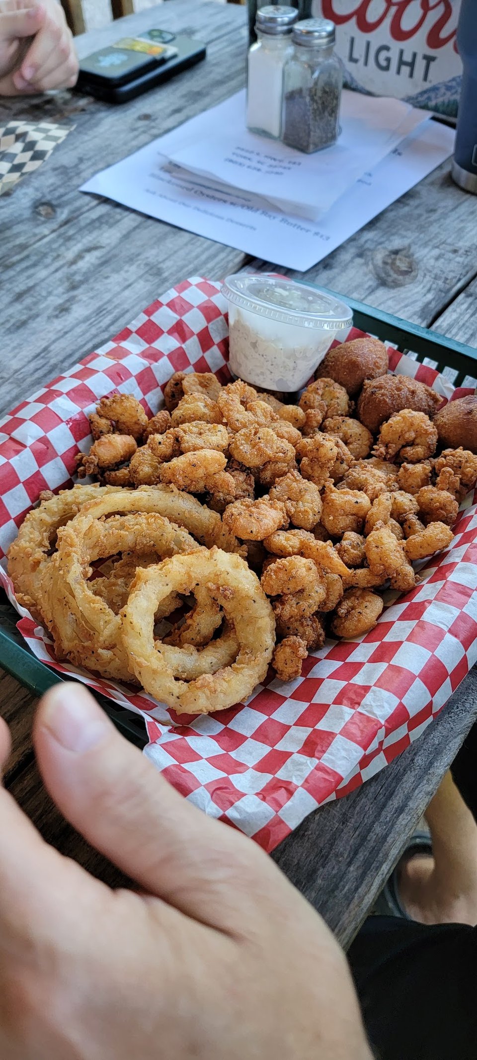 Calabash Shrimp with Onion Rings